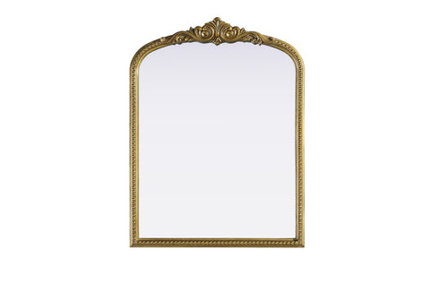 Elegant Lighting Naomi Vintage Resin Mirror 27x36 Inch in Antique Brass Model: MR7F2736AB