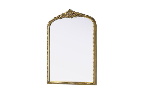 Elegant Lighting Naomi Vintage Resin Mirror 27x36 Inch in Antique Brass Model: MR7F2736AB