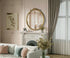 Elegant Lighting Naomi Vintage Resin Mirror 30x32 Inch in Antique Brass Model: MR7G30AB