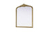 Elegant Lighting Naomi Vintage Resin Mirror 30x36 Inch in Antique Brass Model: MR7F3036AB