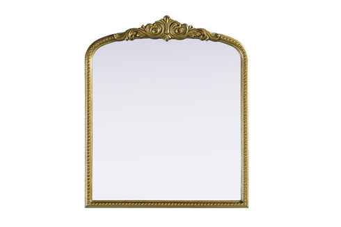 Elegant Lighting Naomi Vintage Resin Mirror 30x36 Inch in Antique Brass Model: MR7F3036AB