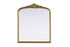 Elegant Lighting Naomi Vintage Resin Mirror 30x36 Inch in Antique Brass Model: MR7F3036AB