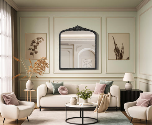 Elegant Lighting Naomi Vintage Resin Mirror 30x36 Inch in Vintage Bronze Model: MR7F3036VB