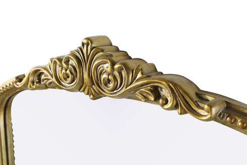 Elegant Lighting Naomi Vintage Resin Mirror 30x42 Inch in Antique Brass Model: MR7F3042AB