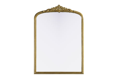 Elegant Lighting Naomi Vintage Resin Mirror 30x42 Inch in Antique Brass Model: MR7F3042AB