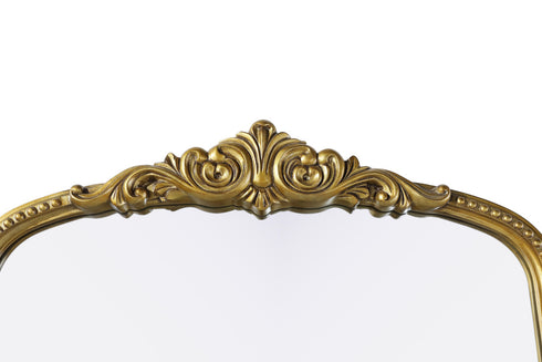 Elegant Lighting Naomi Vintage Resin Mirror 30x72 Inch in Antique Brass Model: MR7F3072AB
