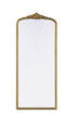 Elegant Lighting Naomi Vintage Resin Mirror 30x72 Inch in Antique Brass Model: MR7F3072AB