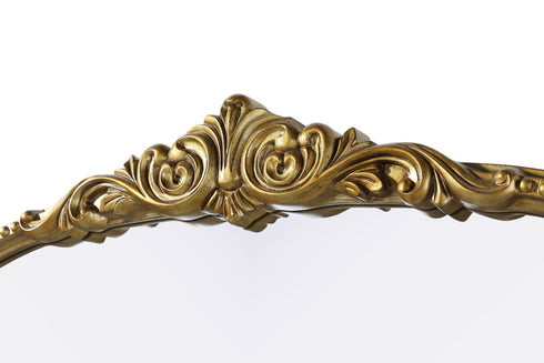 Elegant Lighting Naomi Vintage Resin Mirror 33x30 Inch in Antique Brass Model: MR7F3330AB