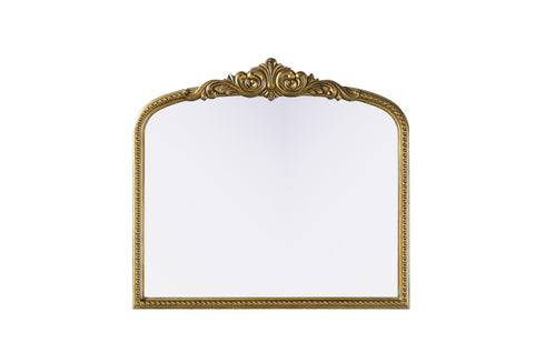 Elegant Lighting Naomi Vintage Resin Mirror 33x30 Inch in Antique Brass Model: MR7F3330AB