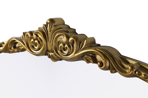 Elegant Lighting Naomi Vintage Resin Mirror 33x36 Inch in Antique Brass Model: MR7F3336AB