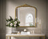 Elegant Lighting Naomi Vintage Resin Mirror 33x36 Inch in Antique Brass Model: MR7F3336AB