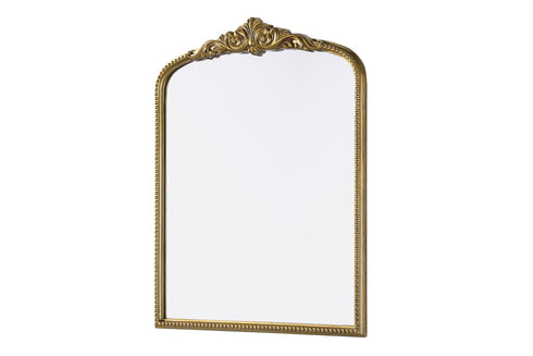 Elegant Lighting Naomi Vintage Resin Mirror 33x42 Inch in Antique Brass Model: MR7F3342AB