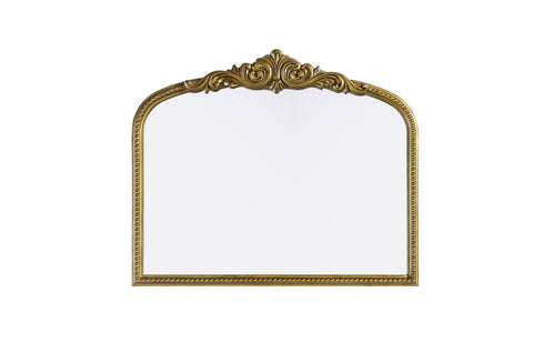 Elegant Lighting Naomi Vintage Resin Mirror 36x30 Inch in Antique Brass Model: MR7F3630AB