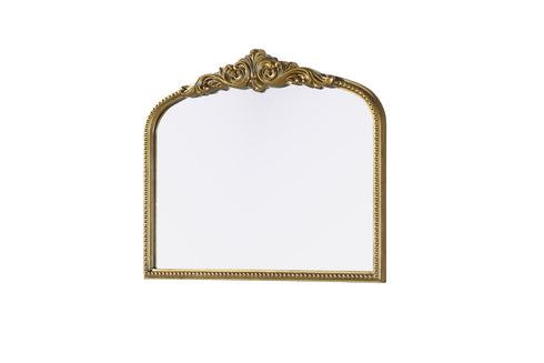 Elegant Lighting Naomi Vintage Resin Mirror 36x30 Inch in Antique Brass Model: MR7F3630AB