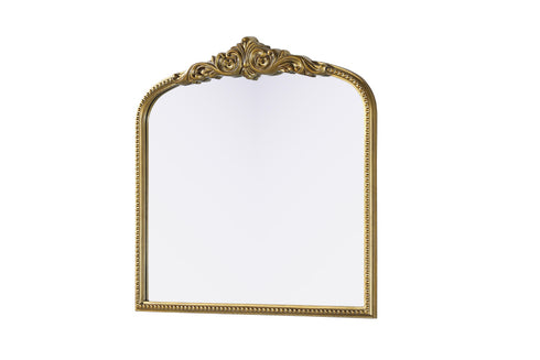 Elegant Lighting Naomi Vintage Resin Mirror 36x36 Inch in Antique Brass Model: MR7F3636AB