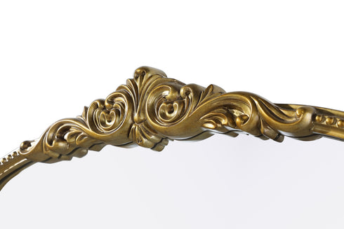 Elegant Lighting Naomi Vintage Resin Mirror 36x36 Inch in Antique Brass Model: MR7F3636AB