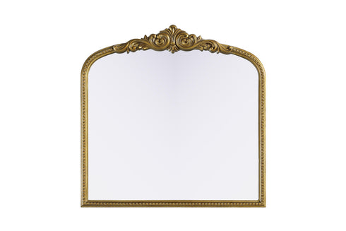 Elegant Lighting Naomi Vintage Resin Mirror 36x36 Inch in Antique Brass Model: MR7F3636AB