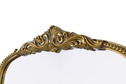 Elegant Lighting Naomi Vintage Resin Mirror 36x72 Inch in Antique Brass Model: MR7F3672AB
