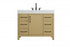 Elegant Lighting Nathan Vanity Cabinet 1DR 6DW 42 Inch W x 22 Inch D x 34 Inch H in Chestnut Brown Model: VF60642MCB