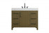Elegant Lighting Nathan Vanity Cabinet 1DR 6DW 42 Inch W x 22 Inch D x 34 Inch H in Chestnut Brown Model: VF60642MCB