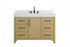 Elegant Lighting Nathan Vanity Cabinet 1DR 6DW 48 Inch W x 22 Inch D x 34 Inch H in Chestnut Brown Model: VF60648MCB