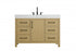 Elegant Lighting Nathan Vanity Cabinet 1DR 6DW 48 Inch W x 22 Inch D x 34 Inch H in Chestnut Brown Model: VF60648MCB