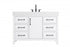 Elegant Lighting Nathan Vanity Cabinet 1DR 6DW 48 Inch W x 22 Inch D x 34 Inch H in Chestnut Brown Model: VF60648MCB