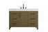 Elegant Lighting Nathan Vanity Cabinet 1DR 6DW 48 Inch W x 22 Inch D x 34 Inch H in Chestnut Brown Model: VF60648MCB