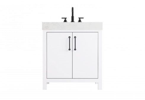 Elegant Lighting Nathan Vanity Cabinet 2DR 30 Inch W x 22 Inch D x 34 Inch H in Chestnut Brown Model: VF60630MCB