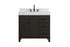 Elegant Lighting Nathan Vanity Cabinet 2DR 3DW 36 Inch W x 22 Inch D x 34 Inch H in Chestnut Brown Model: VF60636MCB