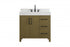 Elegant Lighting Nathan Vanity Cabinet 2DR 3DW 36 Inch W x 22 Inch D x 34 Inch H in Chestnut Brown Model: VF60636MCB