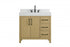 Elegant Lighting Nathan Vanity Cabinet 2DR 3DW 36 Inch W x 22 Inch D x 34 Inch H in Chestnut Brown Model: VF60636MCB
