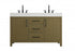 Elegant Lighting Nathan Vanity Cabinet 2DR 3DW 54 Inch W x 22 Inch D x 34 Inch H in Chestnut Brown Model: VF60654DMCB