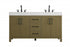 Elegant Lighting Nathan Vanity Cabinet 4DR 3DW 60 Inch W x 22 Inch D x 34 Inch H in Chestnut Brown Model: VF60660DMCB