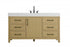 Elegant Lighting Nathan Vanity Cabinet 4DR 3DW 60 Inch W x 22 Inch D x 34 Inch H in Chestnut Brown Model: VF60660DMCB