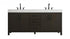 Elegant Lighting Nathan Vanity Cabinet 4DR 3DW 72 Inch W x 22 Inch D x 34 Inch H in Chestnut Brown Model: VF60672DMCB