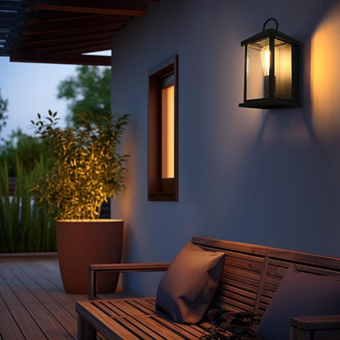 Elegant Lighting Neil 1 Light Wall Sconce W6.3 Inch E6.0 Inch H12.3 Inch in Black Model: OD411W12BK