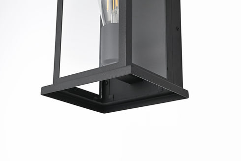 Elegant Lighting Neil 1 Light Wall Sconce W6.3 Inch E6.0 Inch H12.3 Inch in Black Model: OD411W12BK