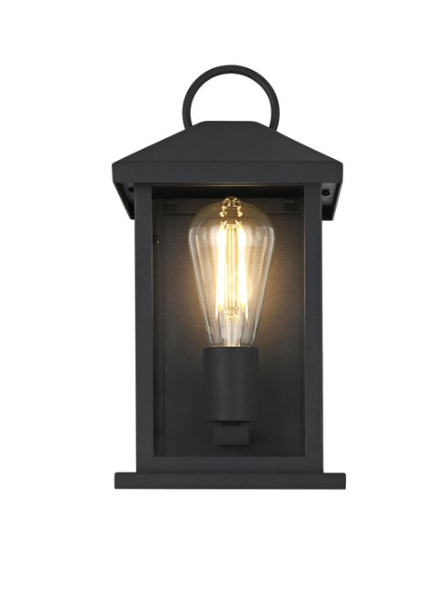 Elegant Lighting Neil 1 Light Wall Sconce W6.3 Inch E6.0 Inch H12.3 Inch in Black Model: OD411W12BK