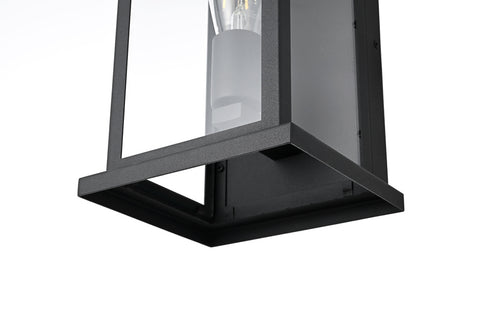 Elegant Lighting Neil 1 Light Wall Sconce W7.1 Inch E6.7 Inch H14.7 Inch in Black Model: OD411W15BK