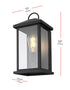 Elegant Lighting Neil 1 Light Wall Sconce W7.1 Inch E6.7 Inch H14.7 Inch in Black Model: OD411W15BK