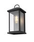 Elegant Lighting Neil 1 Light Wall Sconce W7.1 Inch E6.7 Inch H14.7 Inch in Black Model: OD411W15BK
