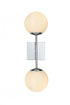 Elegant Lighting Neri 6 inch Wall Sconce White Shade in Chrome in Chrome and White Finish Model: LD2358C