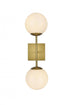 Elegant Lighting Neri 6 inch Wall Sconce White Shade in Chrome in Chrome and White Finish Model: LD2358C