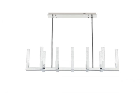 Elegant Lighting Noemi 54 Inch Adjustable LED Pendant in Black Model: 1030G54BK