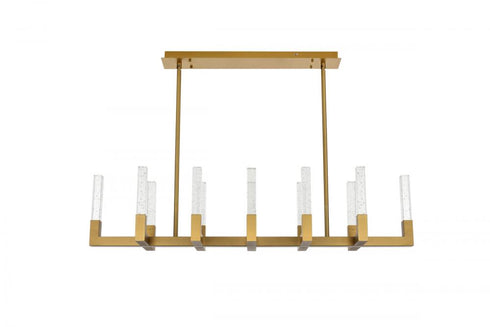Elegant Lighting Noemi 54 Inch Adjustable LED Pendant in Black Model: 1030G54BK