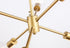 Elegant Lighting Nolan 6 light in Brass pendant Model: LD5034D16BR