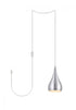 Elegant Lighting Nora 1 Light in Black plug in pendant Model: LDPG2001