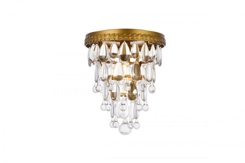 Elegant Lighting Nordic 1 Light Flush Mount Model: 1219F9BK/RC