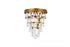 Elegant Lighting Nordic 1 Light Flush Mount Model: 1219F9BK/RC